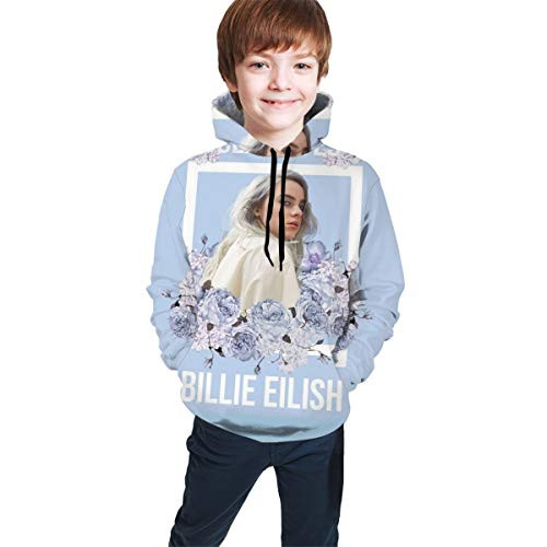 Fashion Hoodie Whispery-Billie Fans Sweater with Hats Graphics Packets Hoodie for Young Boys Girls XL18-20