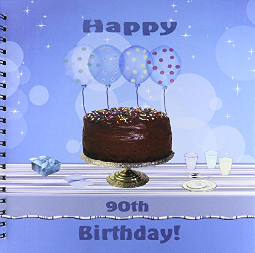 3dRose db-123976-2 90th Birthday Party with Chocolate Cake and Blue Balloons Memory Book 12 by 12-Inch 3dRose db-123976-2 90th Birthday Party with Chocolate Cake and Blue Balloons Memory Book 12 by 12-Inch