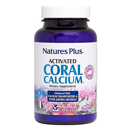 NaturesPlus Activated Coral Calcium - 345 mg 90 Vegetarian Capsules - Natural Calcium Supplement with Magnesium Vitamins Supports Bone Health - Hypoallergenic Gluten-Free - 30 Servings NaturesPlus Activated Coral Calcium - 345 mg 90 Vegetarian Capsules - Natural Calcium Supplement with Magnesium Vitamins Supports Bone Health - Hypoallergenic Gluten-Free - 30 Servings
