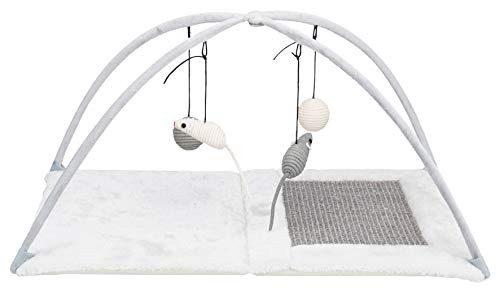 Trixie Cat Play Mat with Toys and Sisal Scratching Surface Gray 43114