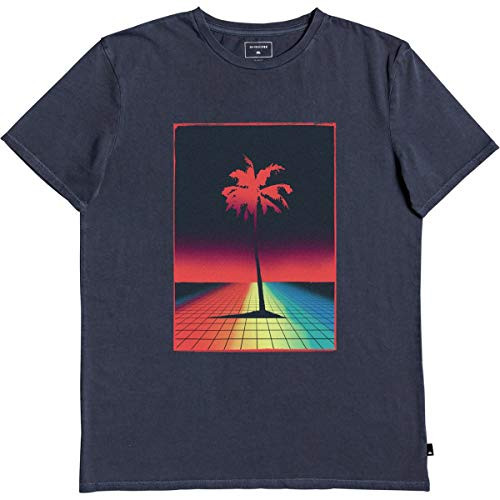 Quiksilver Mens Mistery Light Short Sleeve TEE Blue Nights S