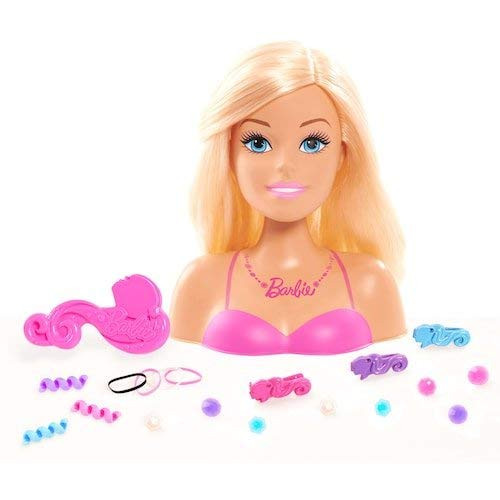 KidPlay Girls Styling Head Doll with Hair Accessories - Barbie KidPlay Girls Styling Head Doll with Hair Accessories - Barbie