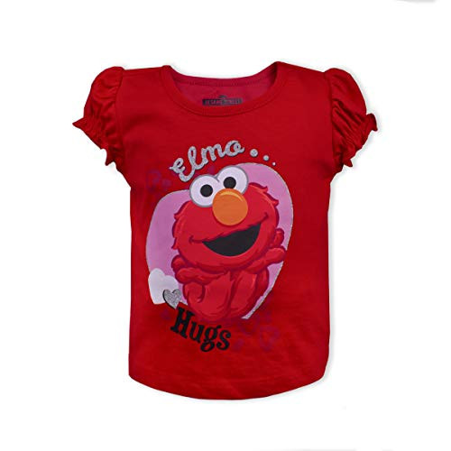 Sesame Street Girls T-Shirt Elmo Cookie Monster Sesame Street Girls T-Shirt Elmo Cookie Monster