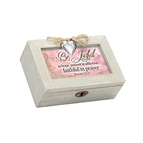 Cottage Garden Be Joyful Patient Faithful Natural Taupe Wood Locket Petite Music Box Plays Friend in Jesus Cottage Garden Be Joyful Patient Faithful Natural Taupe Wood Locket Petite Music Box Plays Friend in Jesus