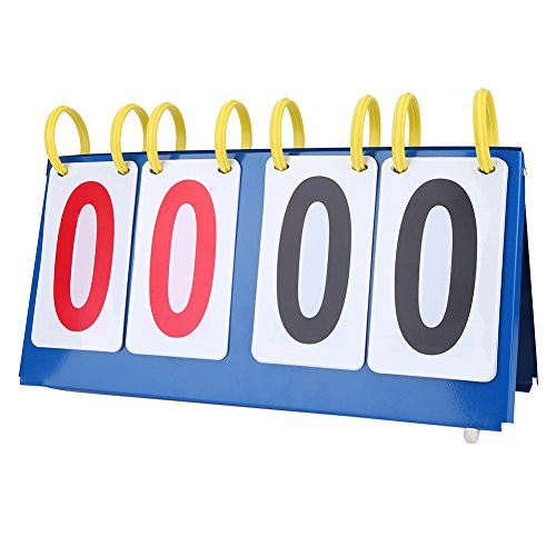 VGEBY Score Flipper Sports Scoreboard Waterproof Tabletop Score Flipper for Football Volleyball Basketball 4-Digit VGEBY Score Flipper Sports Scoreboard Waterproof Tabletop Score Flipper for Football Volleyball Basketball 4-Digit
