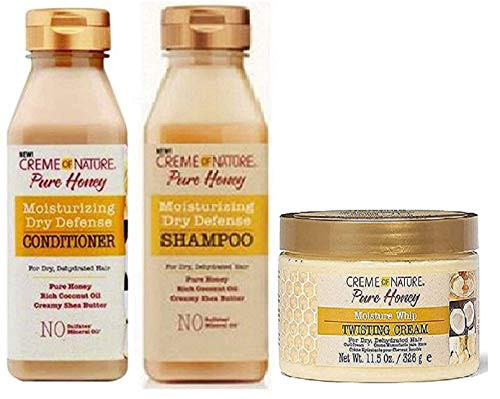 Creme Of Nature Pure Honey Hair Care  Shampoo Conditioner   Twisting Cream