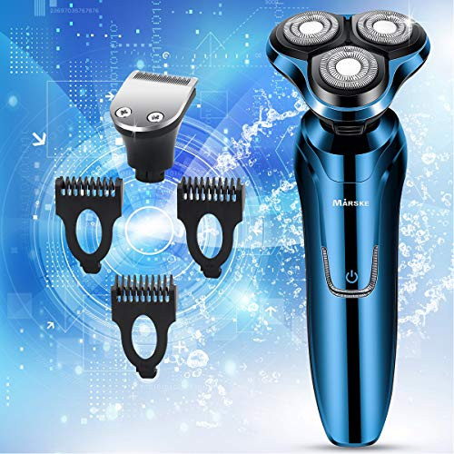 Vifycim Electric Shavers for MensElectric Razor Dry Wet Waterproof Mens Rotary Facial Shaver Portable Face Shaver Cordless Travel USB Rechargeable Rotary Shaver with Hair Clipper for Husband Dad