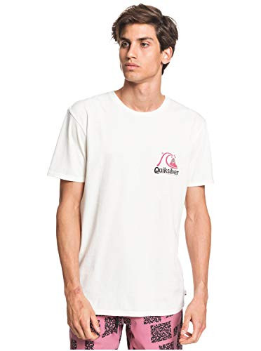 Quiksilver Mens Empty Rooms Short Sleeve TEE Snow White L