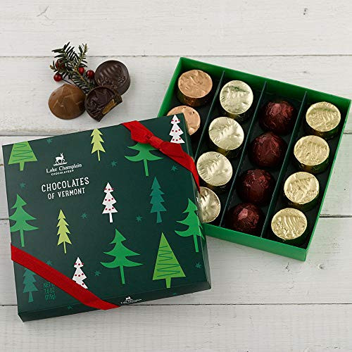 Lake Champlain Holiday Chocolates of Vermont Gift Box 16 Pieces 7_6 Ounces Lake Champlain Holiday Chocolates of Vermont Gift Box 16 Pieces 7_6 Ounces