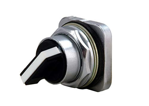 Siemens 52SA2BDB Heavy Duty Selector Switch Water and Oil Tight 3 Positions Momentary Spring Return From Left and Right Operation Short Lever White B Cam Code