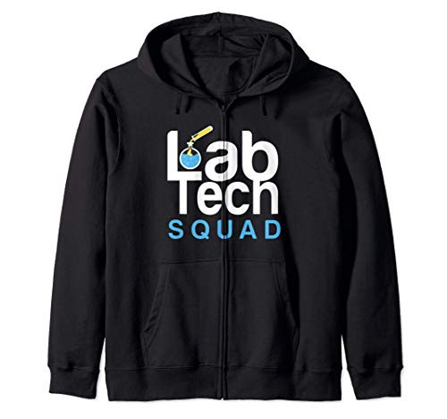 Lab Tech Squad Shirt Laboratory Technician Gift Zip Hoodie