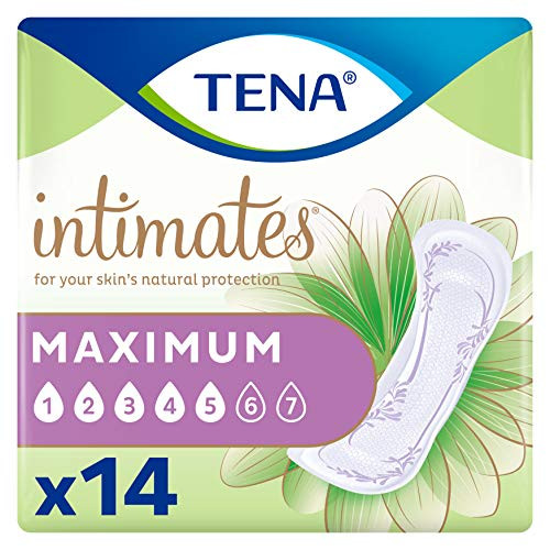 TENA Intimates Maximum Absorbency IncontinenceBladder Control Pad Regular Length 14 Count Packaging May Vary