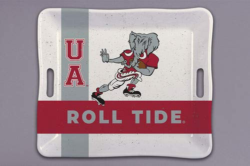 Heavyweight Melamine Collegiate Serving Tray Alabama