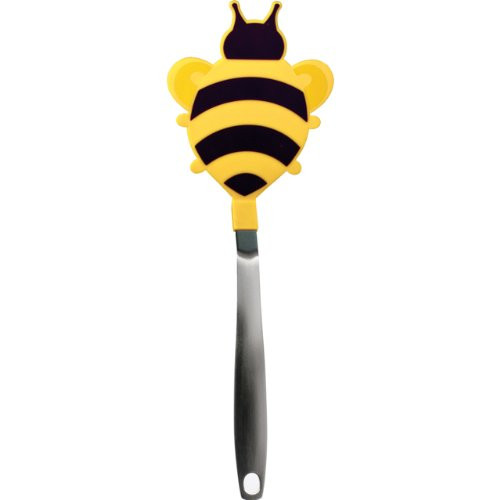 Tovolo Spatulart Bumblebee Nylon Flex Turner, Tapered Silicone Head, Dishwasher Safe, Heat-Resistant to 400?F