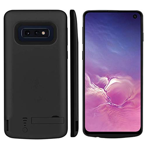 Battery Case for Samsung S10e Portable Charging Case External Battery Pack for Samsung Galaxy S10e Rechargeable Charger Case Backup Power Bank with USB Power Bank   Kickstand - 5000mAh Black
