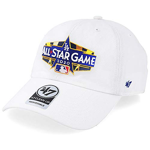47 Brand Los Angeles Dodgers Clean Up All-Star Game 2020 Logo ASG Strapback Hat Adjustable White Cap 47 Brand Los Angeles Dodgers Clean Up All-Star Game 2020 Logo ASG Strapback Hat Adjustable White Cap