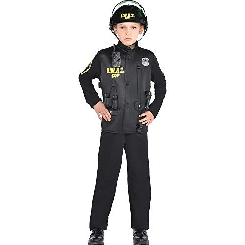 AMSCAN SWAT Cop Halloween Costume for Boys Large with Included Accessories
