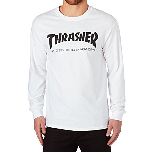 Thrasher Skate Mag Long Sleeve T-Shirt X Large White