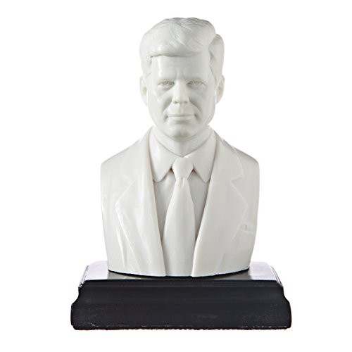 danila-souvenirs American President John F_ Kennedy Marble Bust Statue Sculpture 5_4 White