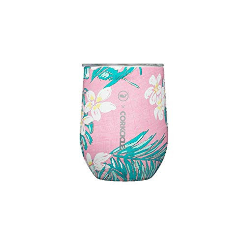 Corkcicle 12 oz Triple-Insulated Stemless Perfect for Wine Pink