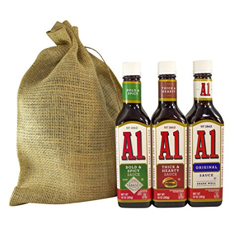 A1 Steak Sauce Deluxe Variety Pack Featuring Bold and Spicy Tabasco Thick and Hearty and Original