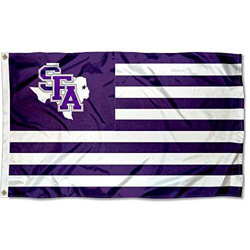 College Flags   Banners Co_ Stephen F_ Austin Lumberjacks Stars and Stripes Nation Flag