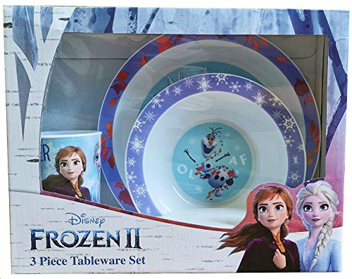 Disney Frozen II 3 Piece PP Tableware Set Plastic