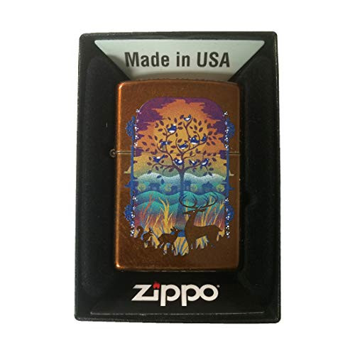 Zippo Custom Lighter - Toffee Natural Wonders Forest Fairy Tale Scene