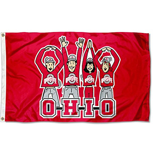OSU Buckeyes Large Ohio Cheer 3x5 College Flag