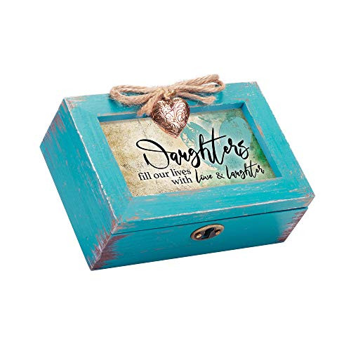 Cottage Garden Daughters Love and Laughter Petite Teal Distressed Locket Music Box Plays You are My Sunshine Cottage Garden Daughters Love and Laughter Petite Teal Distressed Locket Music Box Plays You are My Sunshine