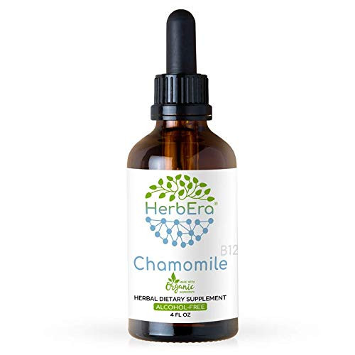 Chamomile B120 Alcohol-Free Herbal Extract Tincture Organic Chamomile Matricaria Recutita Dried Flower 4 fl oz Chamomile B120 Alcohol-Free Herbal Extract Tincture Organic Chamomile Matricaria Recutita Dried Flower 4 fl oz