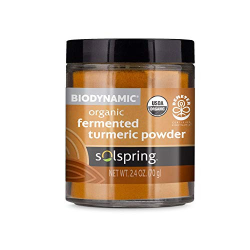 Dr_ Mercola Solspring Biodynamic Organic Fermented Turmeric Powder 2_40 Oz_ 50 Servings per Container Non GMO Gluten Free USDA Organic Demeter Certifie