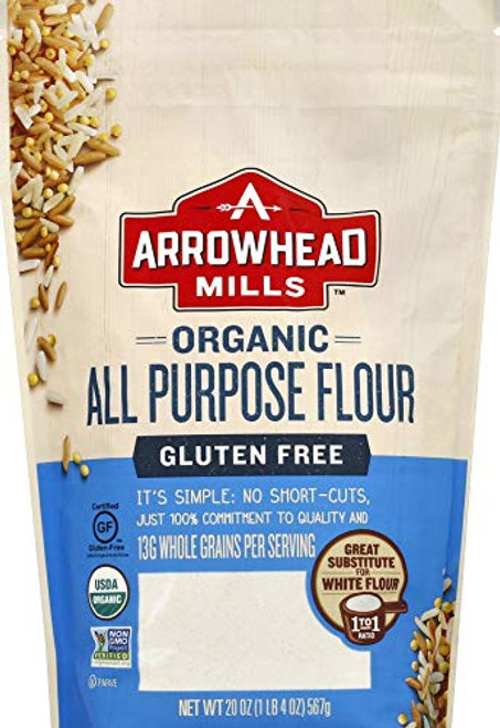Arrowhead Mills Gluten Free All Purpose Flour Organic 20 Ounce Bag Pack of 6