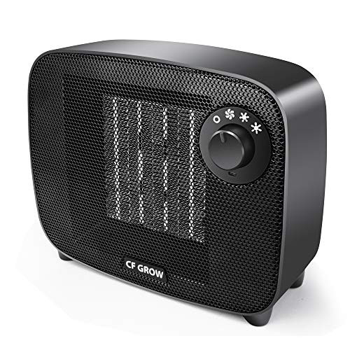 Mini TPC Ceramic Space Heater 1500 Watt Indoor Portable Electric Small Space Heater and Quiet Fan for Home Room Office Use Auto Shut Off With Over-Heat   Tilt Protection UL Listed