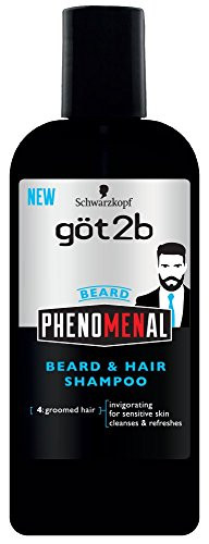 Got2b PhenoMENal Beard and Hair Shampoo, 8.4 Ounce