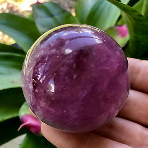 Roxxy Crystals Amethyst Sphere Healing Crystals_ Amethyst Ball Sahasrara Chakra_ Reiki Energy Healing Meditation Crystal