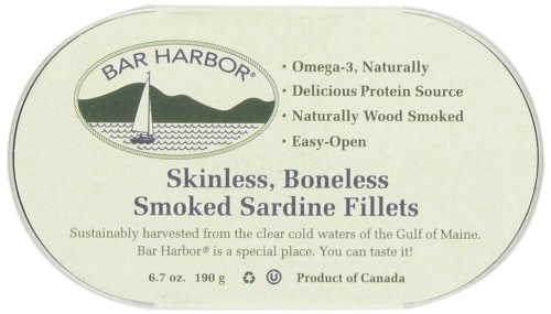 Bar Harbor Skinless Boneless Smoked Sardine Fillets 6_7-Ounce Pack of 6