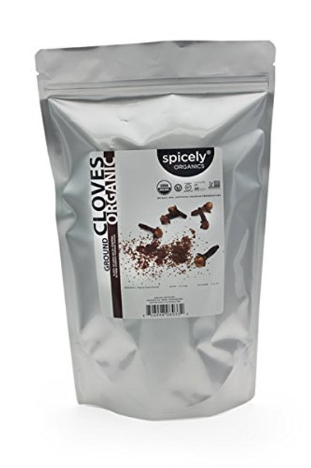 Spicely Organic Cloves Ground 1 Lb Bag Certified Gluten Free
