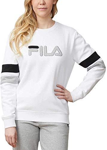 Fila Ladies French Terry Crewneck L White