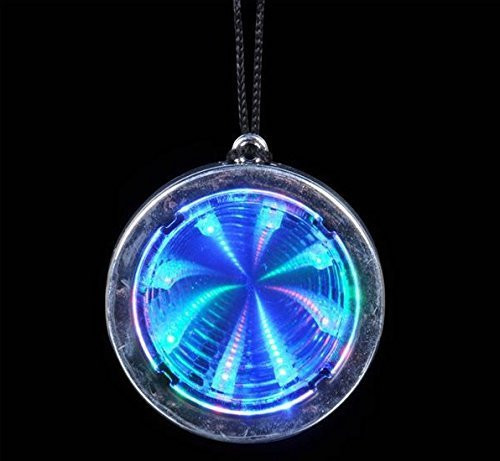 Flashing Panda Lot of 12 LED Flashing Multi-Color Infinity Tunnel Necklaces