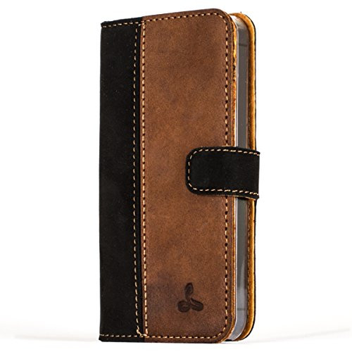 iPhone 5 5s SE Case Snakehive Vintage Collection Apple iPhone 5 5s SE Wallet Case in Nubuck Leather with Credit CardNote Slot for Apple iPhone 5 5s SE Black and Brown iPhone 5 5s SE Case Snakehive Vintage Collection Apple iPhone 5 5s SE Wallet Case in Nubuck Leather with Credit CardNote Slot for Apple iPhone 5 5s SE Black and Brown