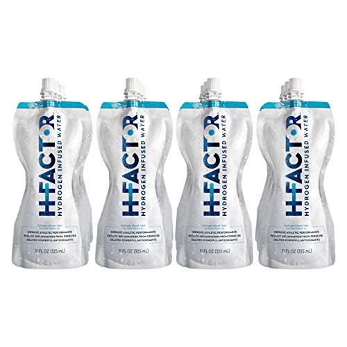H Factor Hydrogen Water - Pure Hydrogen Infused Drinking Water for Natural Pre Or Post Workout Recovery Molecular Hydrogen Supports Athletic Performance Delivers Antioxidants 11 Ounce Pack of 12