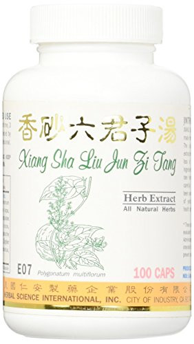 Xiang Sha 6 Sages Dietary Supplement 500mg 100 Capsules Xiang Sha Liu Jun Zi Tang E07 100 Natural Herbs