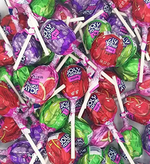 Jolly Rancher Lollipops Original Flavors bubble Gum Filled Round Pops Pack of 5 Pound Jolly Rancher Lollipops Original Flavors bubble Gum Filled Round Pops Pack of 5 Pound
