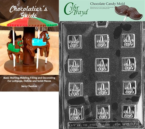 Cybrtrayd Bk-AO079 Fleur-De-Lis All Occasions Chocolate Candy Mold