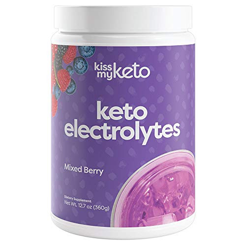 Kiss My Keto Electrolyte Powder  Mixed Berry Keto Electrolyte Supplement 90 Servings  Refreshingly Fruity Keto Electrolytes Hydration Drink Mix  Zero Carbs Zero Calories Sugar Free