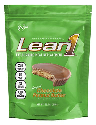 Lean1 Chocolate Peanut Butter 14-Serving Bag Fat Burning Meal Replacement and Weight Loss Protein Shake