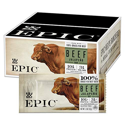 EPIC Beef Jalapeno Protein Bar Keto Consumer Friendly 12CT 1_3oz Bars