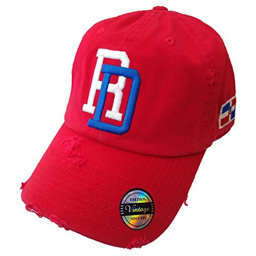 Vintage Adjustable Cap Dominican Republic RD Red