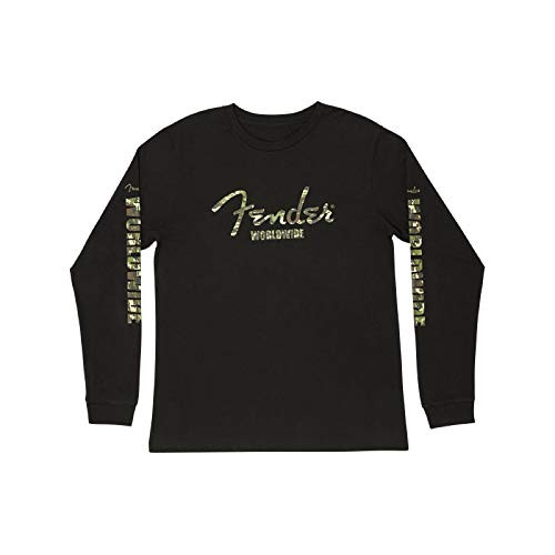 Fender Camo Logo LS T-Shirt Blk M